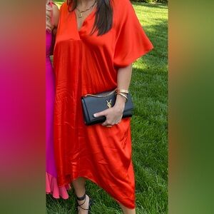 Zara Orange/Red Maxi Kaftan Dress WORN ONCE